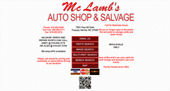 Desktop Screenshot of mclambsauto.com